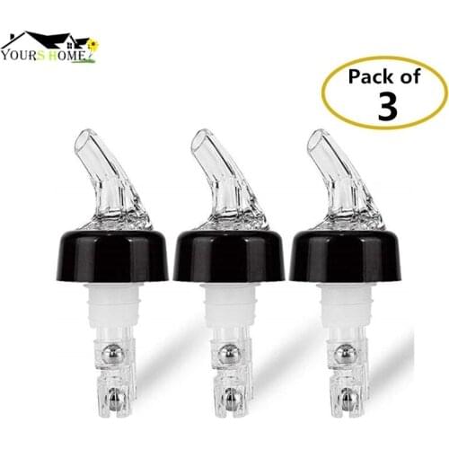3pcs 30ml Automatic Measured Bottle Pourer Quick Shot Spirit Drinks Wine Cocktail Dispenser Bar Tool Wine Pourer