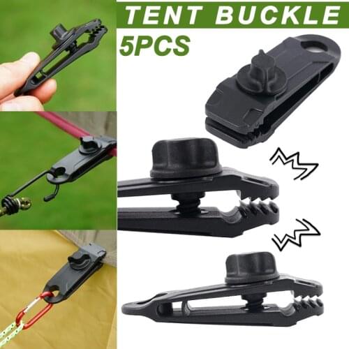 Hot Selling 5Pcs Tent Clip Adjustable Plastic Windproof Reusable Outdoor Tarpaulin Clip