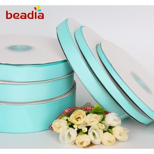 5 Yards/lot 7-38mm Light Blue Colour Grosgrain Ribbon Invitation Card Gift Wrapping Scrapbooking Ribbon DIY material Accessory