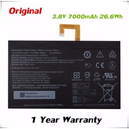 7XINbox 3.8V 7000mAh 26.6Wh Original L14D2P31 Laptop Battery For Lenovo Tab 2 A7600-F A10-70F Tab2 A10-70 A10-70L Tablet