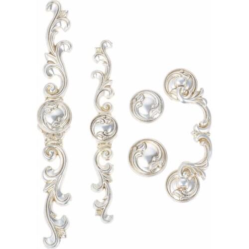 1pc Antique Silver Pull Handles Furniture Hardware Handles Wardrobe Kitchen Cabinets Sliding Door Drawer Knobs