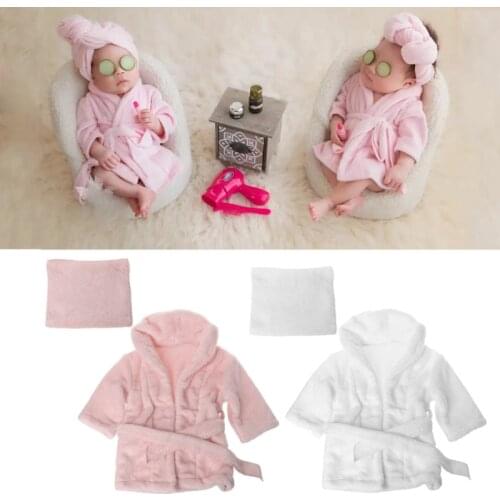 2018 Bathrobes Wrap Newborn Photography Props Baby Photo Shoot Accessories GXMB