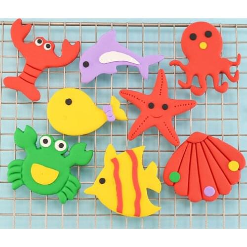 Marine Animals Mold Octopus Starfish Dolphinscrabs Whales Lobsters Shapes Molds For Kitchen Party & Holiday Kitchen Baking Tool