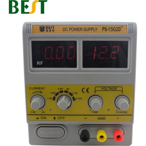 BEST 1502D+ DC 15V/2A Regulated Power Supply Maintenance Of Power Supply Digital Controlled Power Supply Rf Signal Detection
