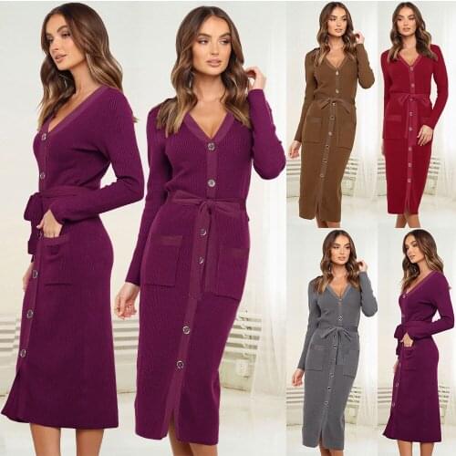 Miss Thalia Fashionable Knitted Dresses