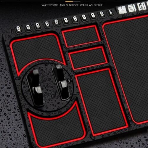Multifunctional Car Anti-Slip Mat Auto Phone Holder Slide Slip Dashboard Dash Anti Mat Mount Silicone Sticky Pad Car Phone R7B6