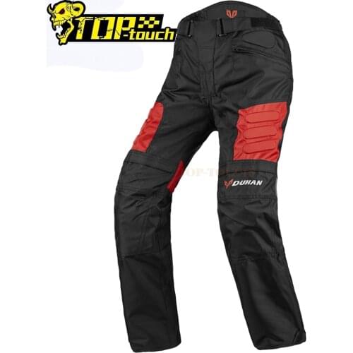 DUHAN Men Motorcycle Pants Windproof Protective Gear Wearable Motocross Pants Motorcycle Riding Trousers Moto Pants With Knee