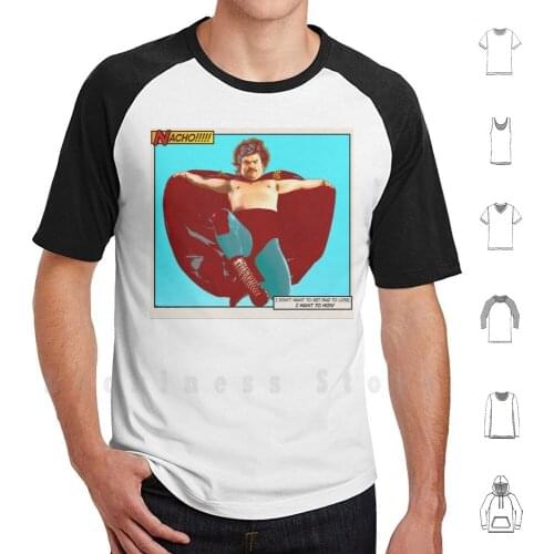 Nacho Libre - I Want To Win! T Shirt 6xl Cotton Cool Tee Nacho Libre Comic Jack Black Orphan Wrestling Lucha
