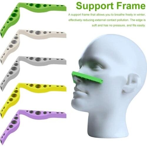 5Pcs Natural Rubber Anti-Fog Nose Bridge Pads Cushion for Mouth Self-adhesive Mask Sponge Protection Strip Unisex