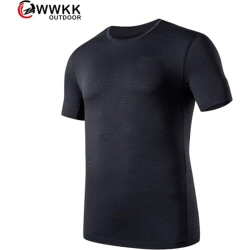 WWKK New Couples Lovers T-Shirt Men Women Excellent Tee Quick-Drying Top Short-Sleeved Breathable Mountaineering Hiking T-Shirts