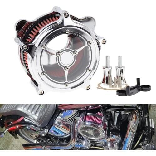 Motorcycle Turbine Air Filter Clarity Intake Cleaner For Harley Sportster XL883 1200 Dyna Switchback 93-16 Softail Touring FLHX