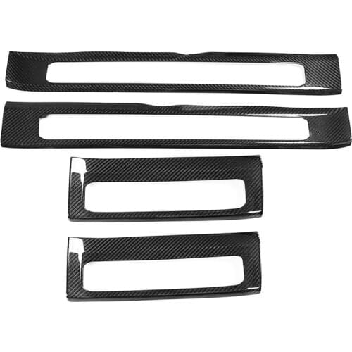 Fit For Mercedes-Benz G500 Big G G63 W464 For Barbos Real Carbon Fiber Car Interior Threshold Decoration Sticker