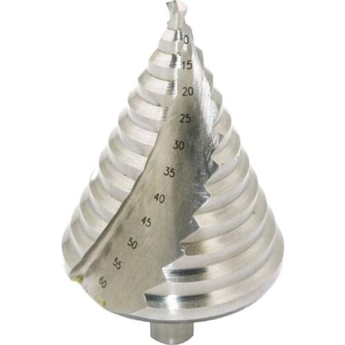 6-60mm Pagoda Step Cone Drill Bit HSS Spiral Grooved Reaming Hole Cutter Tool