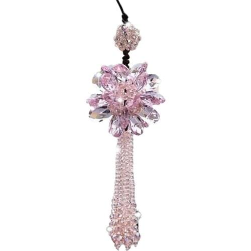 Universal Car Ornaments Accessories Car Crystal Decorative Mirror Pendant