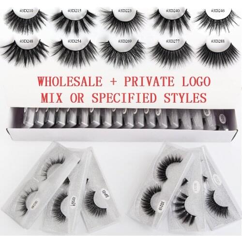 MANAGE Wholesale Eyelashes 20/30/50/100pcs 3D Natural Mink Eyelashes Mink LashesPack False Eyelashes Makeup False Lashes In Bulk