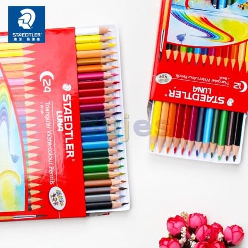 STAEDTLER Water-soluble Colored Lead, Stacked Color 137 Series, Painting Set, Art Supplies, Coloring Pen,Bright,Colorful,Art