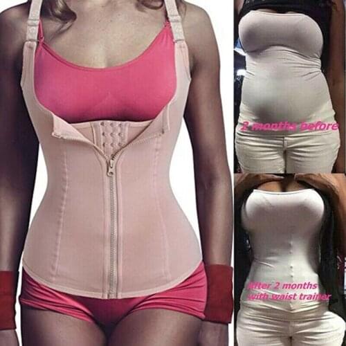 Women Sweat Neoprene Waist Trainer Slimming Sauna Vest Tummy Control Body Shaper for Weight Loss Faja Shapewear
