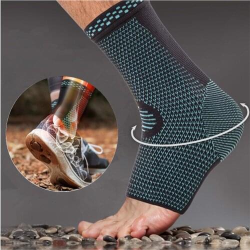 Ankle Brace Compression Support Sleeve Elastic Breathable for Injury Recovery Joint Pain Running Cycle Foot Sports Socks 1pcs