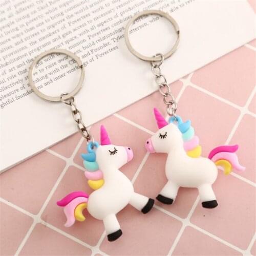 1pcs unicorn party birthday party party decoration unicorn keychain wedding decoration small gifts for guests baby shower-7