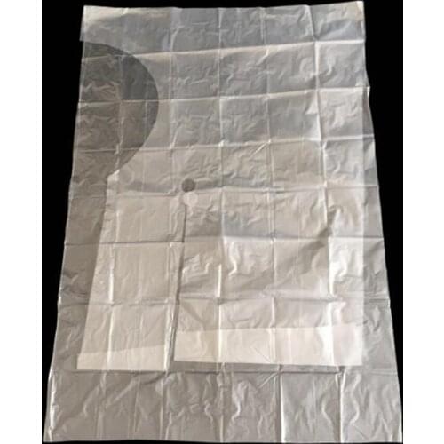 100 Pieces Waterproof Disposable Hair Cutting Cape Gown Stylist Barber Capes