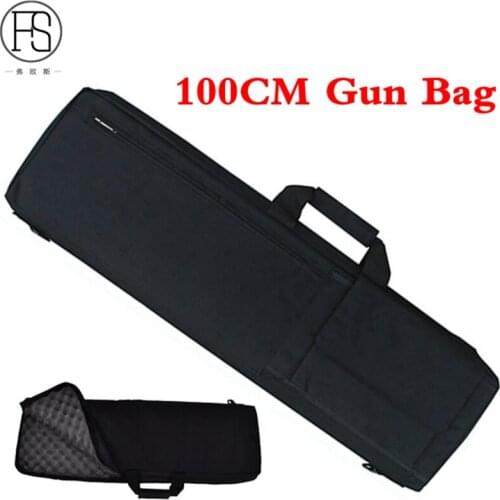 100CM Tactical Gun Rifle Carrying Case Bag Padded Backpack Heavy Duty Shockproof Pouch Gun slip Bevel Rifle Bag