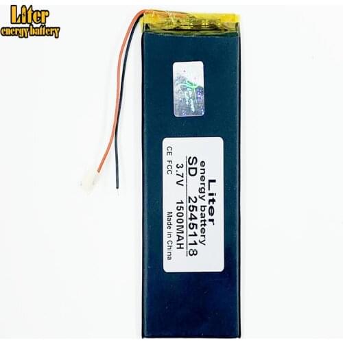 3.7V,1500mAH 2545118 polymer lithium ion / Li-ion battery for model aircraft,GPS,mp3,mp4,cell phone,speaker,bluetooth