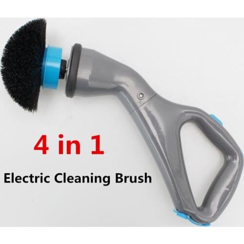 4pcs Cordless Hurricane Muscle Scrubber Electric Cleaning Brush With Brush Heads Bathroom Surface Bathtub Shower Tile Brush