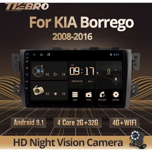TIEBRO IPS 2din Android 9.0 Car Radio For Kia Borrego Mohave 2008-2012 Stereo Multimedia Video Player GPS Navigation BT Wifi DVD