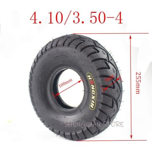 Free shipping High Performance 4.10/3.50-4 Tyre 410/ 350-4 Electric Scooter Inner Tube Outer Tire
