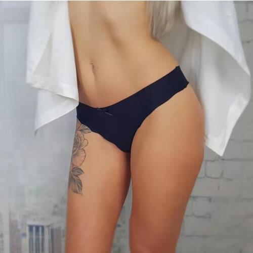 Seamless Thongs Ladies Underwear Woman Panties Ice Silk Skin-Friendly Intimate T back Female Low Waist Fashion Leopard G-String