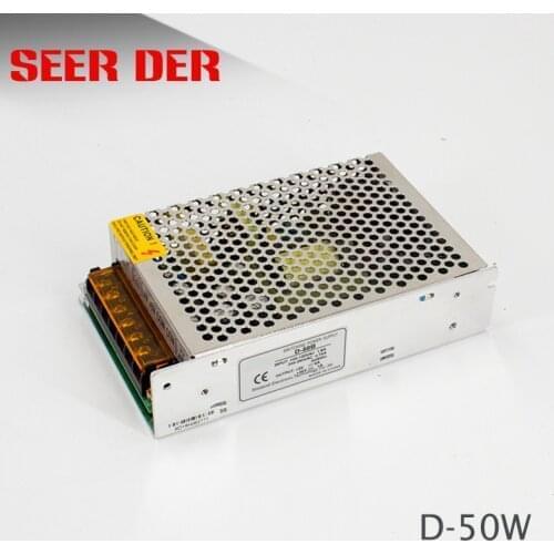 D-50A) CE approved 50W dual power supply 5V 6A 12V 2A multi output smps