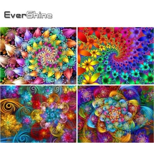 EverShine 5D Diamond Painting Mandala Cross Stitch Diamond Embroidery Flower Wall Art Bead Picture Kit Handmade Hobby Gift