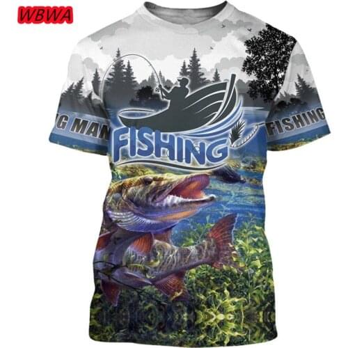 Fishing 3d T-shirt Men And Women Hip Hop Casual T-shirt 3d Print Fun Fish Harajuku Funny Fishing Rod O-neck Shirt T-shirt XXS-6X