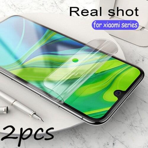 2Pcs Hydrogel Soft Film For Xiaomi Mi note 10 lite pro 9t cc9 pro Screen Protector for xiaomi 9 8 pro 9lite 8lite Film not Glas