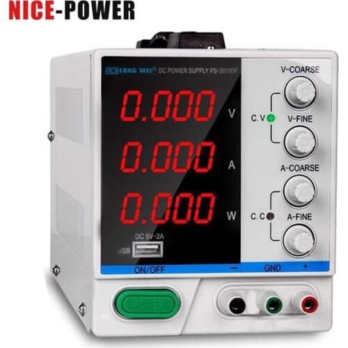 3KG Bigger DC Power Supply 30V 10A 5A 60V Adjustable Switching Regulator Laptop Repair Rework USB Charging AC 110v 220v Switch