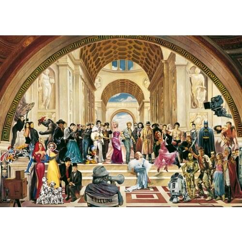 JMINE Div 5D greece School of Athens Full Diamond Painting cross stitch kits art High Quality Scenic 3D paint by diamonds