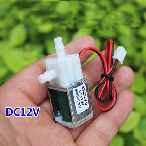 Micro DC12V Solenoid Water Valve Air Valve Normally Closed Type Electric Venting Exhaust Valve Mini Electromagnetic Water Valve