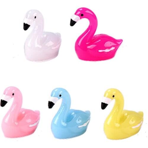 Lovely Flamingo Resin home party wedding decoration fairy garden accessories modern miniature garden artificial birds decor