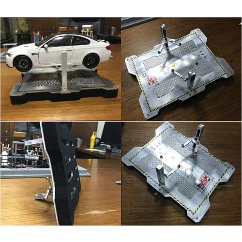 1:18 alloy model car maintenance scene garage repair lifting station DIY scene