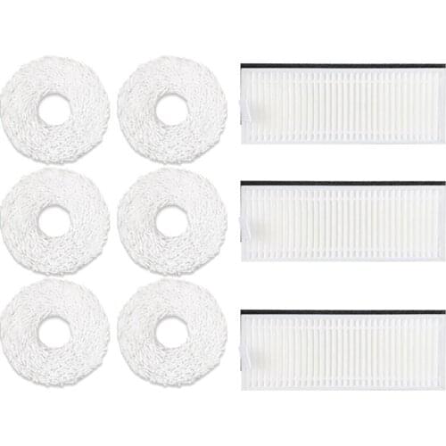 Filter Mop Cloth for Ecovacs DEEBOT N9 N9+ Cleaning Robot Side Brush,Hepa Filter,Mop Rag Cloth Spare Accessories