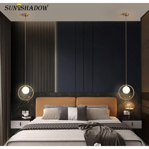 Small Led Pendant Light Bedside Light Modern Chandelier Pendant Lamp for Living room Dining room Kitchen Bedroom Hanging Lamp