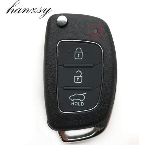 3 Buttons Flip Folding Key shell Fob For KIA HYUNDAI i10 i30 i35 i40 IX45 Replacement Car Remote Key Case Cover Uncut Blade