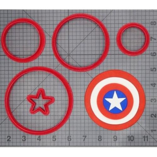 Cookie Cutter, Pastry Mold, Pastry Decoration Tool, Kitchen Appliance, Famous Movie Shield, Sugar Turning Mold Cookie Stamp