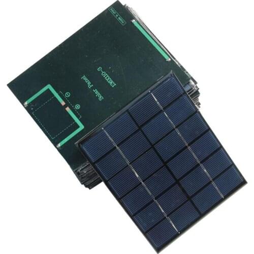 10 pcs /lots 2W 6V Epoxy Plate Solar Cell Polycrystalline Solar Panel Solar Module DIY Solar Charger 136*110MM Free Shipping