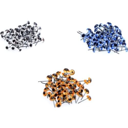 150 Pairs 5mm Glass Eyes 5mm Needle Felting Sewing Toy Dolls Bear Making Supply Safety Eyes For Doll Animal Puppet Birthday Gift