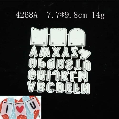 2021 Letter Metal Cutting Dies DIY Scrapbooking Paper Photo Album Crafts Knife Mould Cards Embossing Mold Stencils for Decor