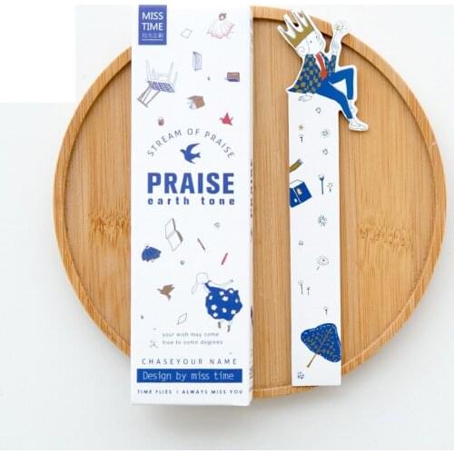 30 pcs/Lot Stream of Praise Bookmark Book Holder Message Card Promotional Gift Stationery