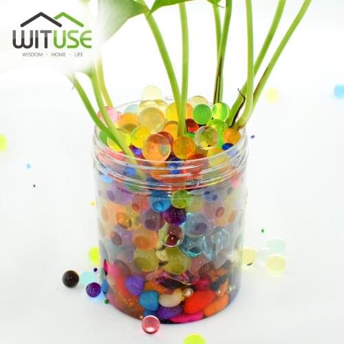 3000pcs 13mm Water Beads Crystal Soil Hydrogel Balls Growing Gel Ball For Flowers Decorative Wedding Home Decor