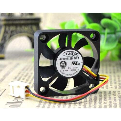 4010M12B NF1 40*40*10 12V 0.16A T&T 4cm 3 line double fan