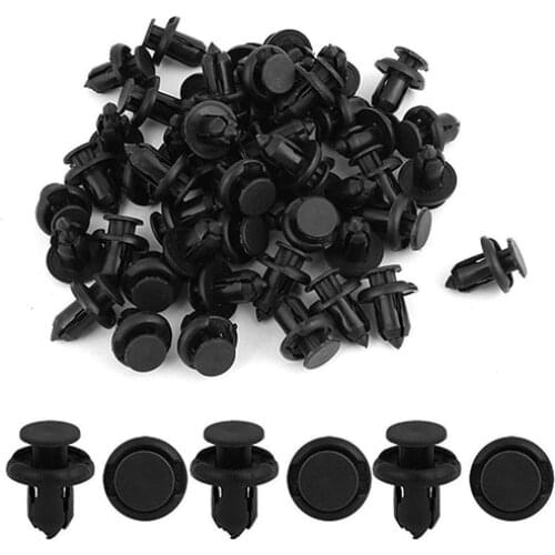 80% Hot Sale 50 Pcs Plastic Rivet Fastener Clips Fender Retainer Push Clip 10mm Hole for Car